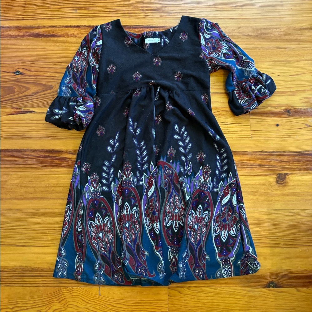 Dress. Bohemian Bird. Small. Winter Colors